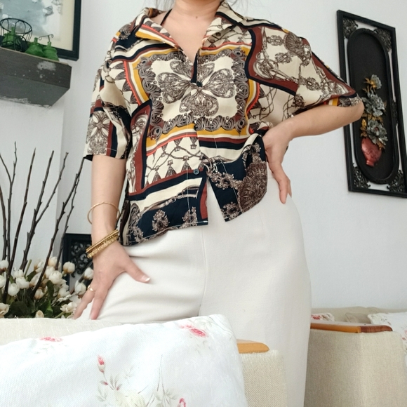 Vintage Novelty Baroque luxury shirt - Picture 6 of 6